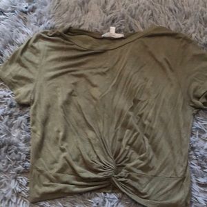 army green top